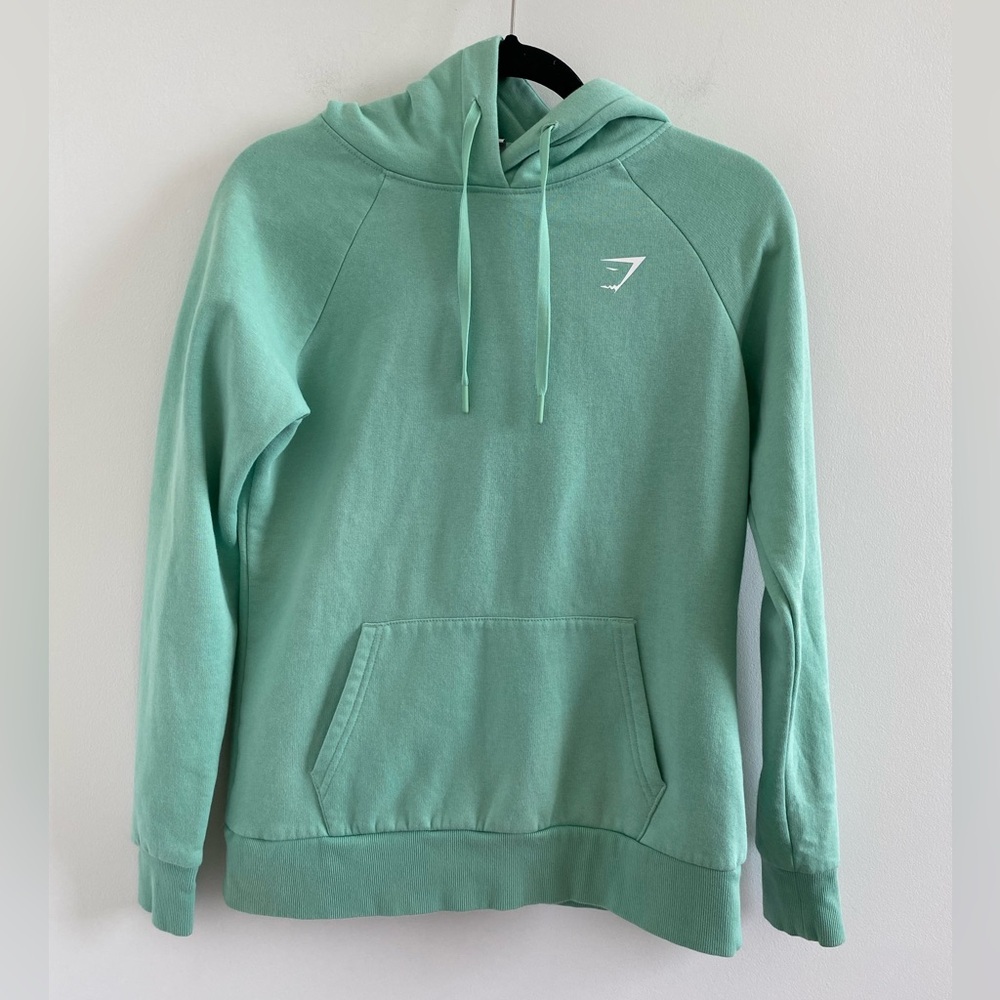Gymshark Mint Green Training Hoodie Size XS Athleisure Comfy Workout